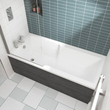 Square Straight Shower Bath 1700 x 750mm - VBATH041