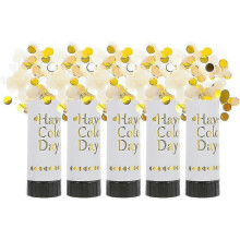 5pcs Handheld Confetti Tube Party Festival Confetti Cannons Multicolor, Confetti Gift