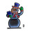Samuel Alexander 76cm LED Infinity Standing Snowman Christmas Decoration 9