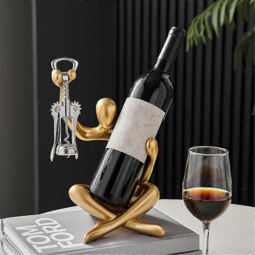 Countertop Statue Wine Bottle Rack for Desktop Decoration 2