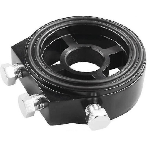 Pressure Oil Filter Adapter Kit Sandwich Plate (black) (1pcs) 2