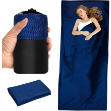 Cabin Sleeping Bag, Cotton Sleeping Bag, Silk, Ultralight, Lightweight Sleeping Bag, Mini Sleeping Bag, Sleeping Bags for Backpacking(220 g)
