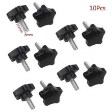 (8*16mm) 10pcs M6/m8 Hand Screw Five-star Shaped Head Thread Clamping Screws Bolt Knob