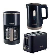 Ariete Breakfast Line, Kettle, Toaster & Coffee Machine Set, Grey