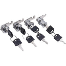 Cam Lock 25mm Keyed Alike Cabinet Lock Cabinet Drawer Cam Lock with Keys Security Cam Lock for Door Cabinet Mailbox Lockers(color:silver)(4pcs )