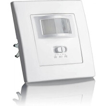 Indoor Motion Detector, Recessed Wall Mount, Adapted Led, Infrared Sensor, Programmable, Range 9m/160, 3 Wires