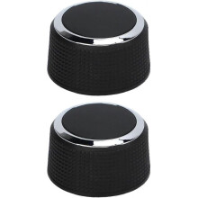 Car Volume Control Knob Volume Adjustment Button (black) (2pcs)