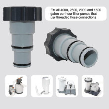 intex Replacement Hose Adapter for Pumps - A Series - with Thread - Pack Of 2 Grey