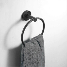 Modern Bathroom Black Hardware Stainless Steel Towel Holder Towel Bar Hook Bathroom Accessories