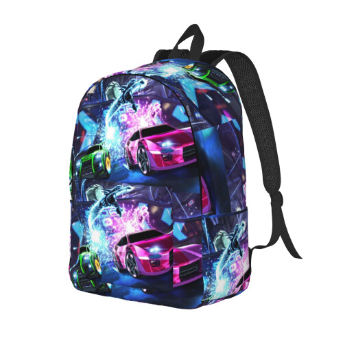 Backpack Rocket Car Soccer School Bag Travel 15" 1