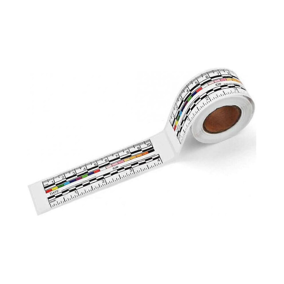 Roll Wound Adhesive Ruler Paper Sticker Wound Measuring Tape Device 10cm 4inch Wound Tape Measure Papersthere Are 100 Pcs In A Roll1 Rollwhite