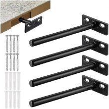 4pcs Floating Shelf Bracket, Metal Invisible Shelf Bracket, Heavy Duty Hidden Shelf Bracket, Invisible Wood Shelf Bracket10mm