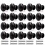 20pcs Door Knobs Drawer Knobs 30mm Vintage Handles Furniture Cabinet Knobs for Kitchen Cupboards (black) 1