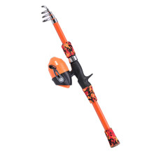 Kids Fishing Pole for Kids Ages 5-12 Telescopic Fishing Rod and Reel Combo Spinning Children Child Fishing Rod for Saltwater 165cm Fibergla
