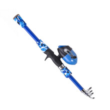 165cm Fiberglas-Spincast-Rute 6-17lb Blau