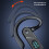 Bluetooth-Headset 5.2, 300mAh, 33g, schwarzer Ohrhörer 5
