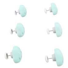 16 Stück Duvet-Pin Wolkenclips 3,5  2,5  3 cm grün