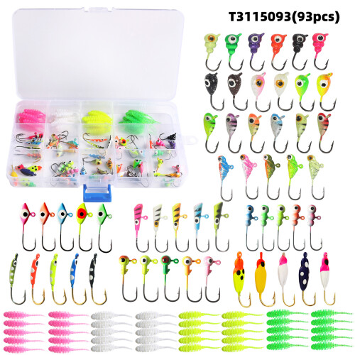 93 Stück Eisangel-Jig-Set – 17,5  10  2,5 cm, 4 Farben 2