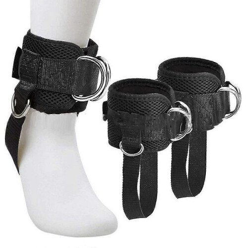 2pcs Adjustable Ankle Straps for Cable Machine Gym Ankle Strap Double D-ring Ankle Cuff Straps 1