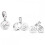 Silver Forever Sisters Dangle Charm Fits Pandora Bracelet 3