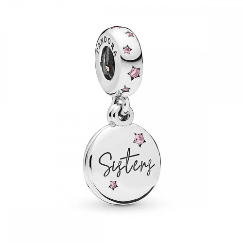 Silver Forever Sisters Dangle Charm Fits Pandora Bracelet 1