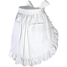 Waist Apron Cute Retro Vintage Apron Cooking Kitchen Ruffle Maid Apron
