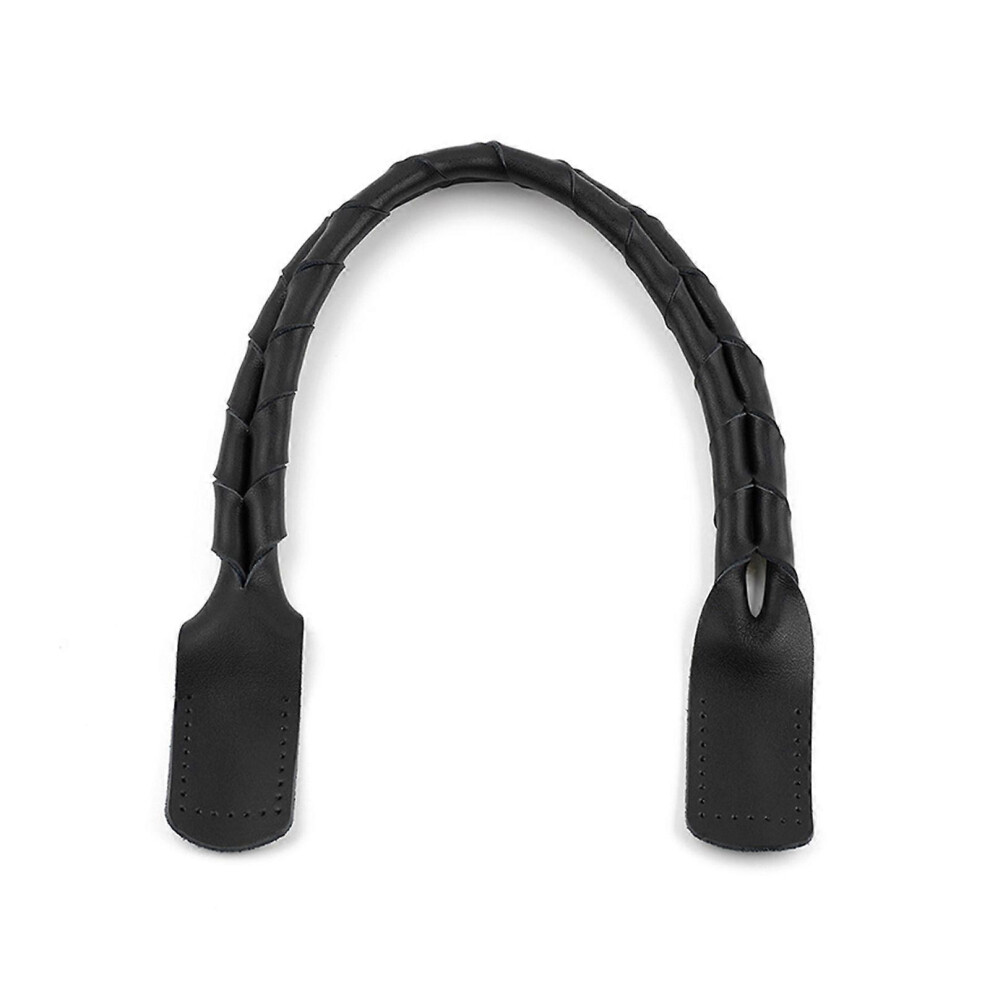 (Brown, One Size) Braided Pu Belt For Women's Tote Trendy Handbag Strap Bag Handles Diy Replacement Black 7683012684265