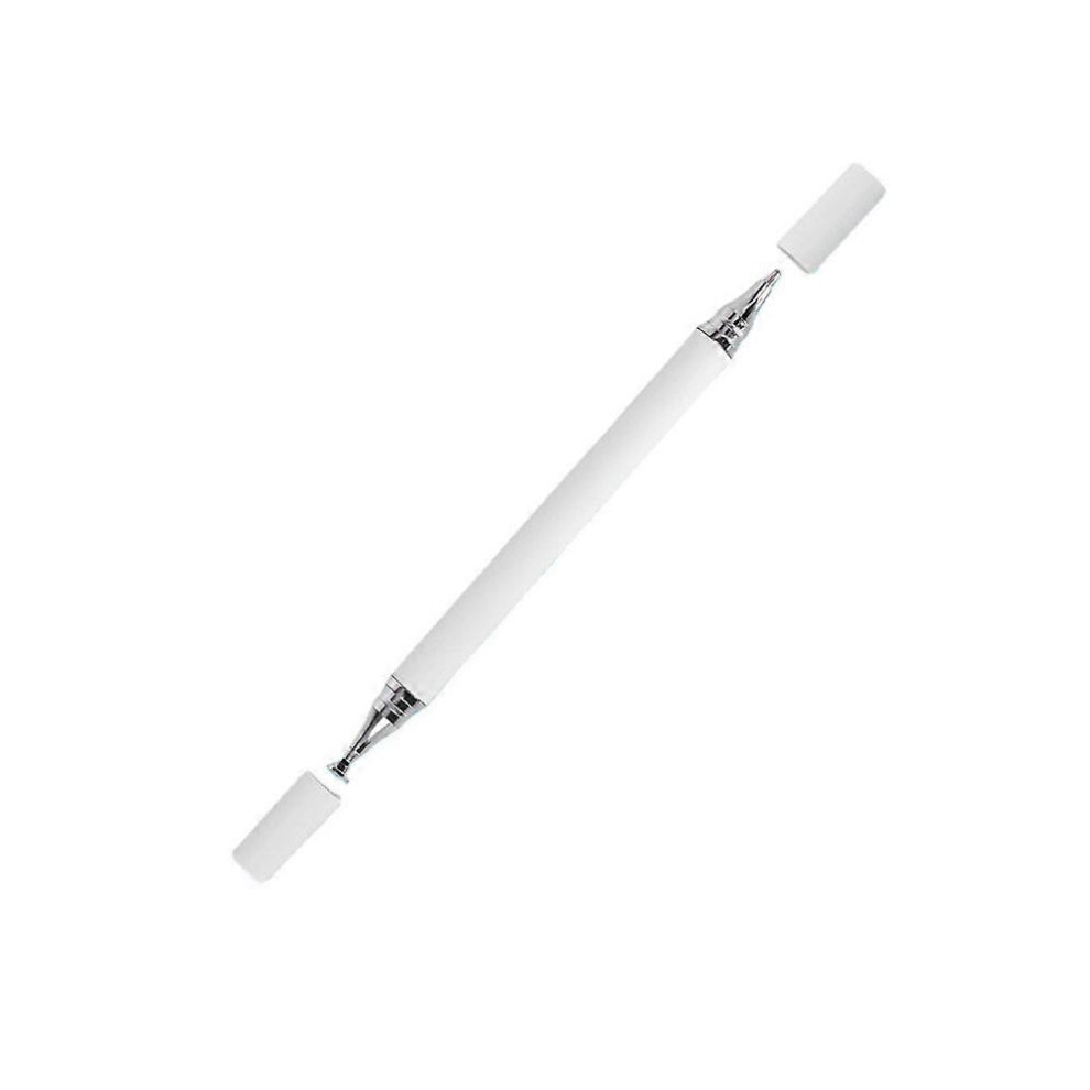 (As show, One size) 1 White Dual Ended Capacitive Stylus Pen, Stylus Pen for All Touch Screens, Universal Capacitive Pen Pencil Style for Apple iPad/Pro/Mini/Air/iPhone/S