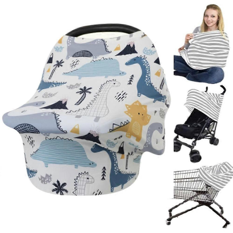(As show, One size) 1PCS Nursing Cover and Nursing Poncho for Baby - Multi-Purpose Cover for Baby Car Seat, Stroller Cover, 360 Full Body Protection - Gift for Boy and Gi