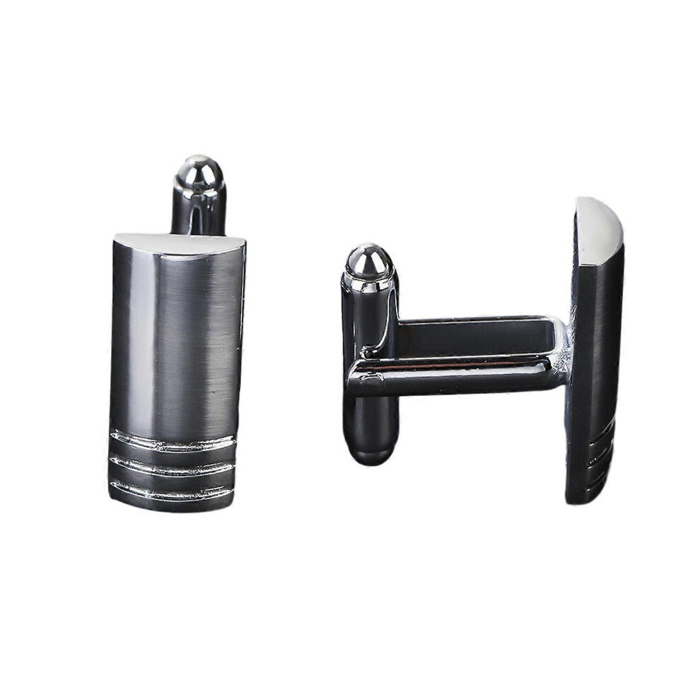 (As Show, One Size) Rectangle Cufflinks For Mens Formal Business Wedding Tuxedo Shirt Studs Silver Cuff Links Sleeves Button Elegant Gift Silver 7683012660337