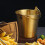 Mini Edelstahl Eis 0,8 L 11x10,5x8 cm Gold 6