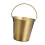 Mini Edelstahl Eis 0,8 L 11x10,5x8 cm Gold 8