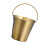 Mini Edelstahl Eis 0,8 L 11x10,5x8 cm Gold 12