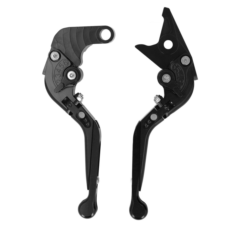 Motorcycle Folding Clutch Lever Adjustable Reliable Locking Mechanism Cnc 6061 Aluminum Alloy For Cbr650f Cb650f R Black 6951313996488