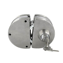 Sliding Door Lock with Stainless Steel Key, for 10-12mm Glass Door