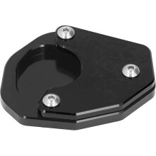 Motorbike Pedal Pad Parking Bracket Plate Aluminum Side Bracket Plate Extension (black) (1pcs)