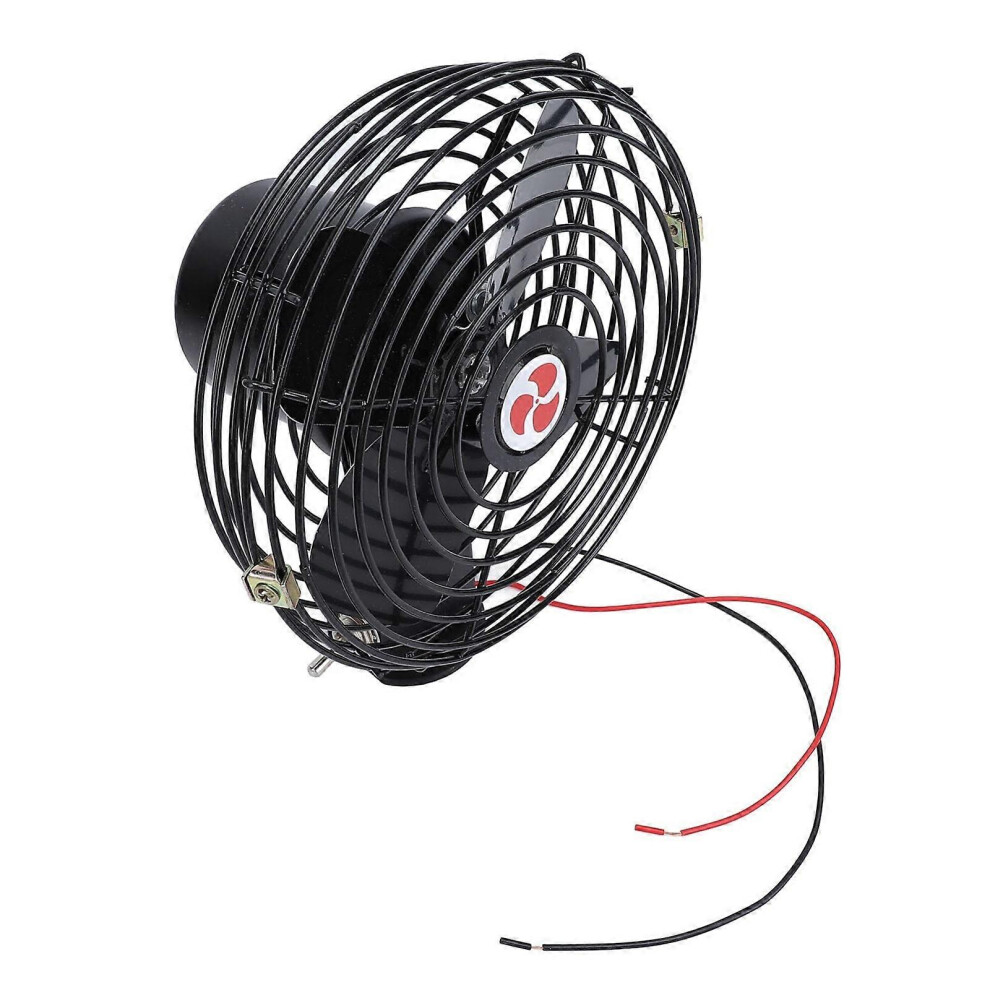 (24V, One Size) Heavy Duty 12V 24V Vehicle Ventilation Fan With Sturdy Metal Blades Quiet Operation Power Saving Design For Trucks Boats 7683012639579