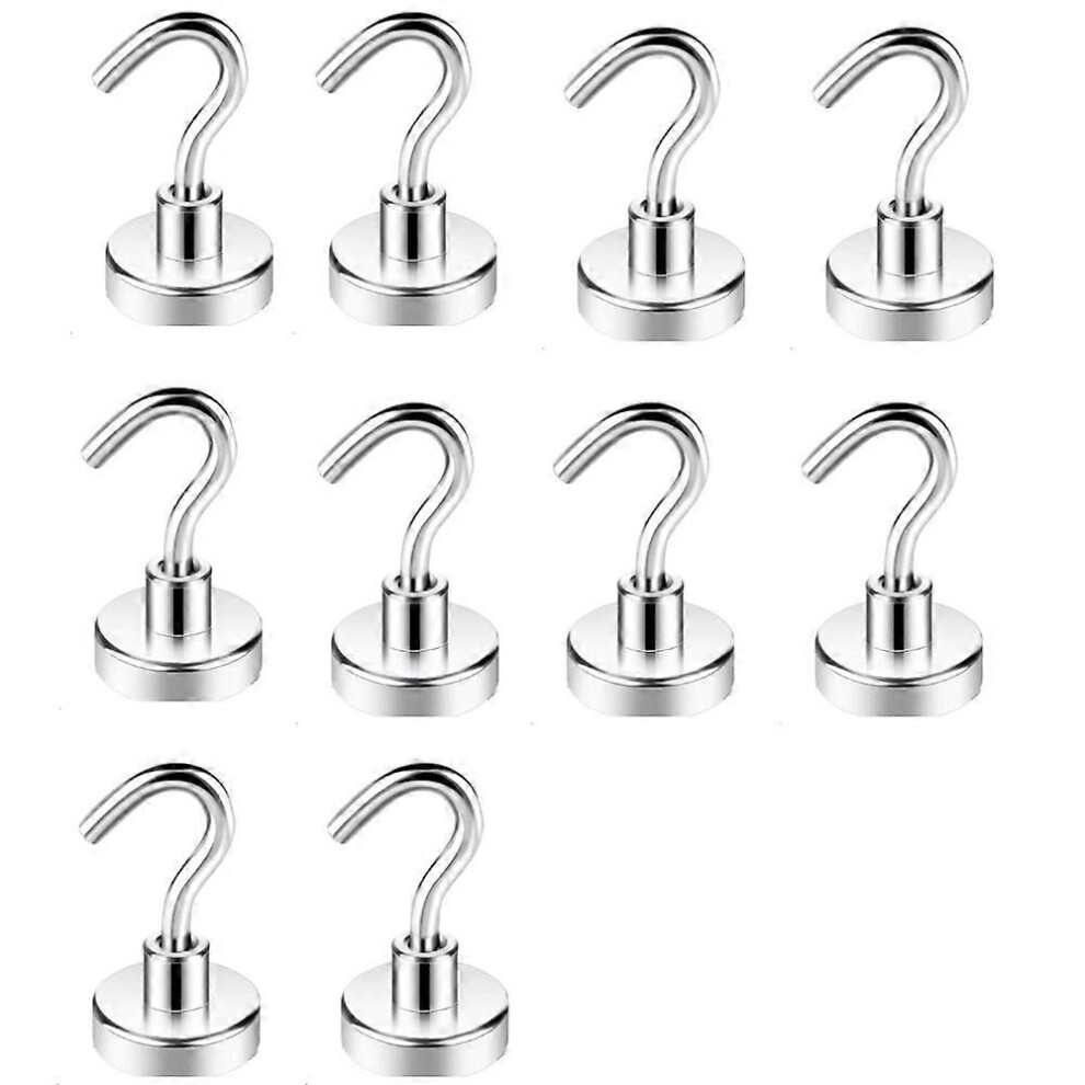 (As show, One size) 10 Pack Magnetic Hooks, Strong Magnet with Fridge Hook, Heavy Duty Cruise Hook for Ceiling, Magnetic Hook