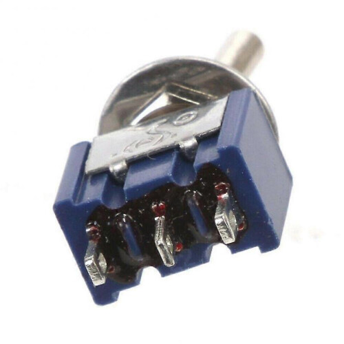 Toggle Switch 12v/ 110v/ 220v 3-position 6mm Durable High Quality(blue)(10pcs ) 2