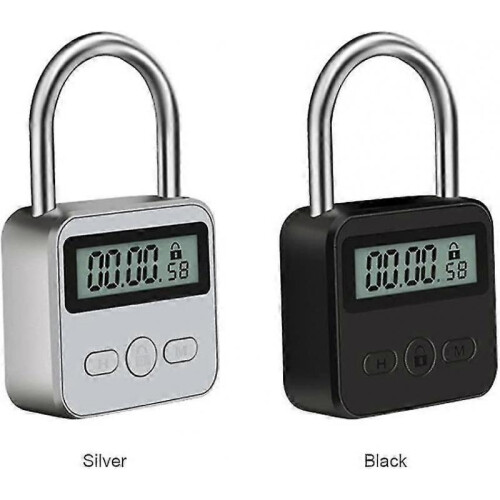 Metal Timer Lock When Padlock (silver) (1pcs) 2