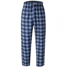 (L, blue) Mens Autumn Winter Drawstring Design Pajama Pants With Pockets