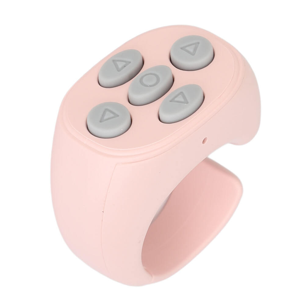 Phone Remote Controller Ring Bluetooth Page Turning Shutter Remote Scrolling Ring Clicker For Android Pink 5071313999652
