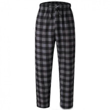 (S, gray black) Mens Autumn Winter Drawstring Design Pajama Pants With Pockets