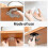 (Gray) 2pcs Kitchen Utensil Holder 360 Rotatable Kitchen Utensils Holder With 6 Hooks For Bathroom Kitchen 3
