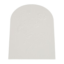 50 Stück Duftstreifen mit Blumenmuster 105x68mm weiß