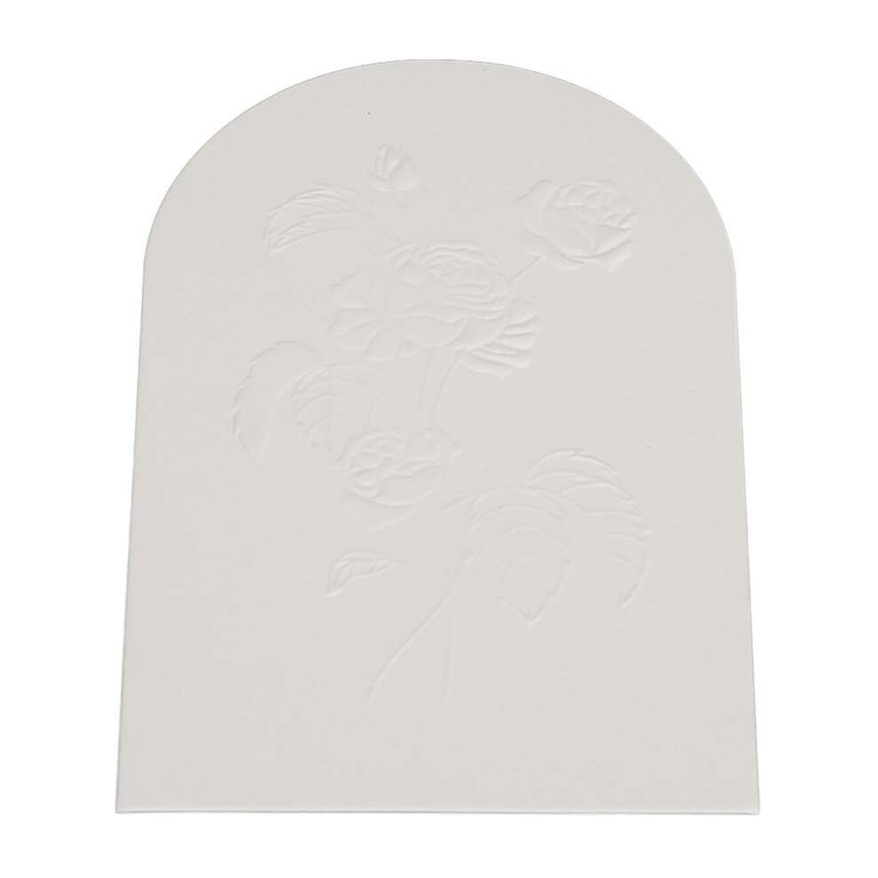 50pcs Perfume Test Paper Disposable Flower Pattern Scent Classification Essential Oil Testing Strips White