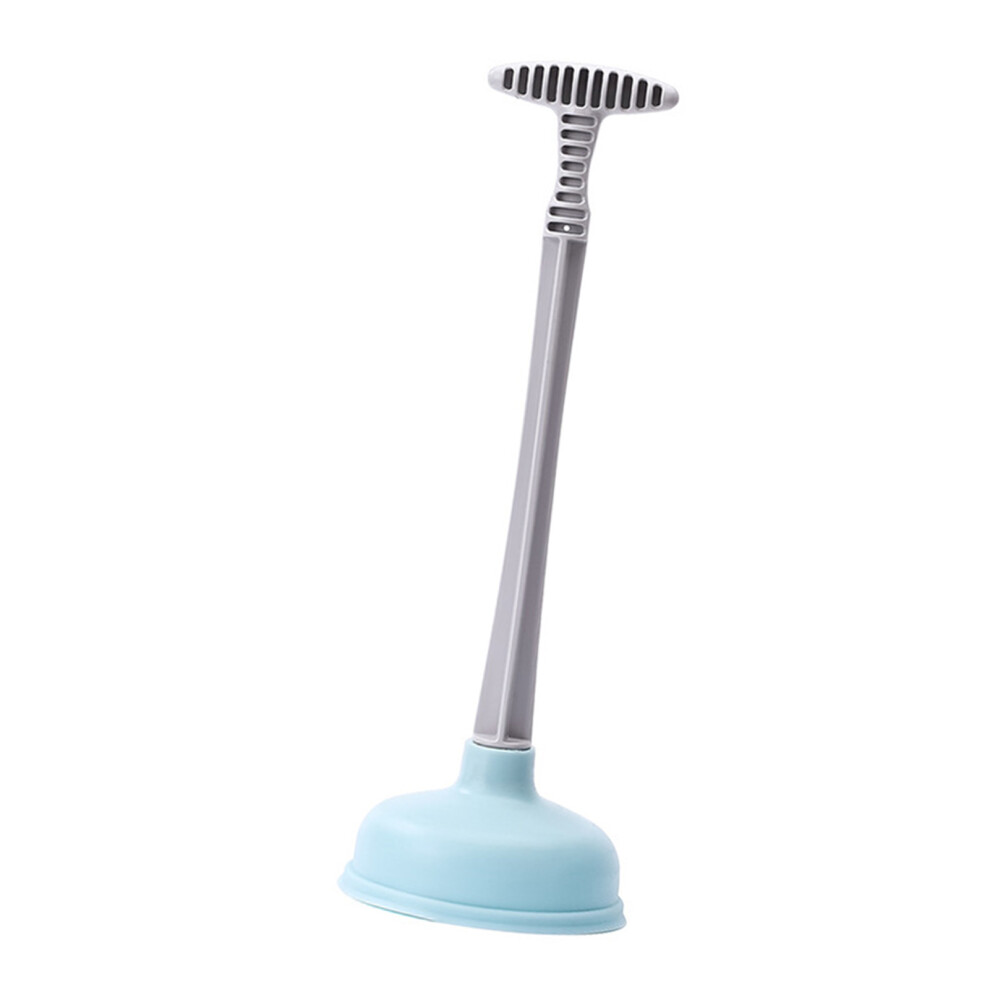 Toilet Plunger Rubber Plastic Strong Suction Efficient Toilet Drain Plunger For Bathroom Blue 4041314001105