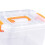 Transparente Box groß orange M 23.4x18.4x13.2cm 5