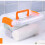 Transparente Box groß orange M 23.4x18.4x13.2cm 1