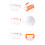 Transparente Box groß orange M 23.4x18.4x13.2cm 4